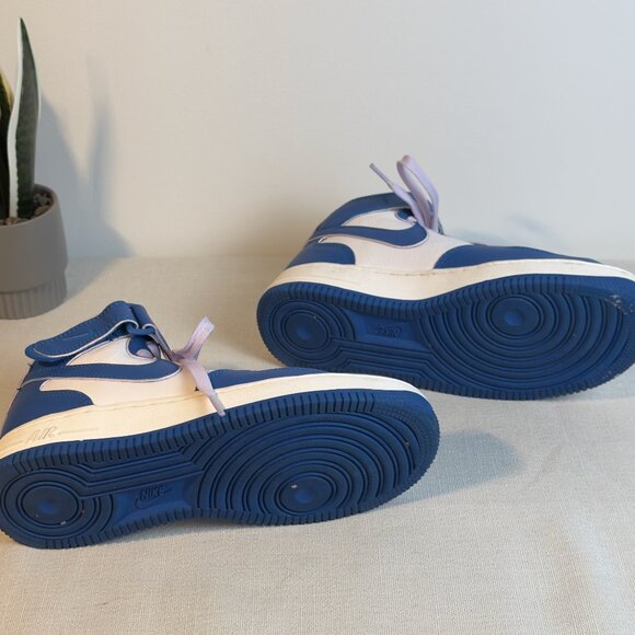 Nike Air Force 1 High Tops - Blue/White (Women's 7) - Picture 5 of 9